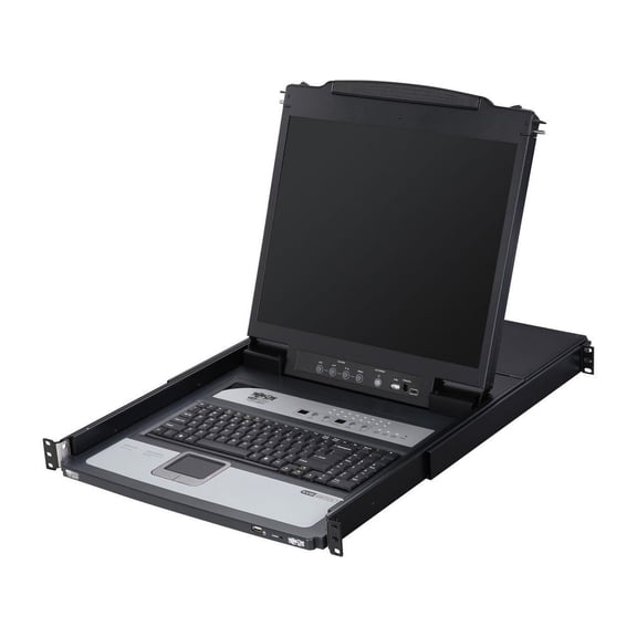 Tripp Lite by Eaton NetDirector 16-Port 1U Rack-Mount Console KVM Switch with 19-in. LCD 8 PS2/USB Combo Cables - 16 Computer(s) - 19" - 16 x HD-18 Keyboard/Mouse/Video - 1U Height