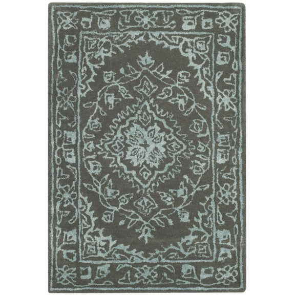 SAFAVIEH Glamour Gaia Oriental Area Rug, Dark Grey, 2' x 3'