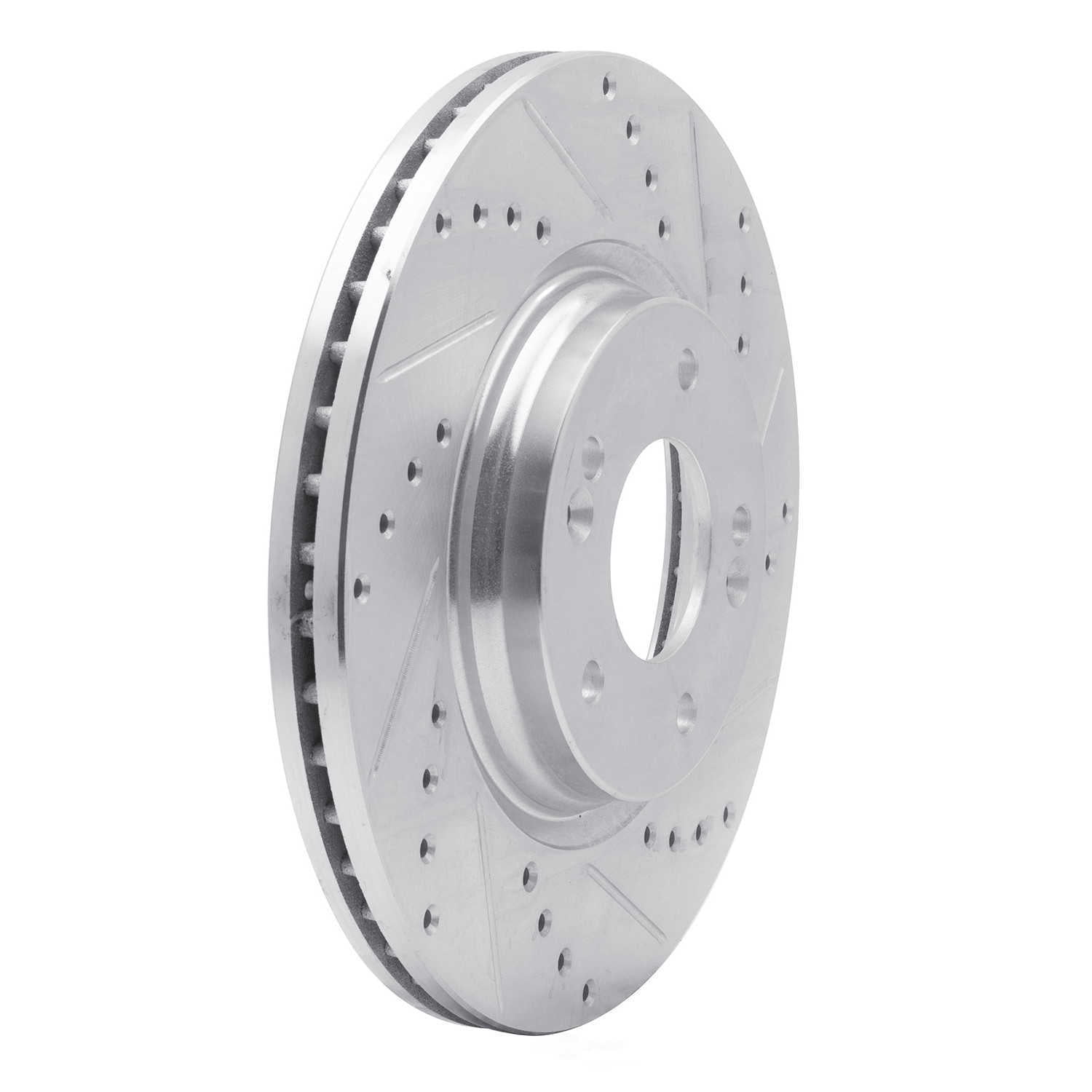 Dynamic Friction Company 631-03054R DFC Brake Rotor - Drilled And Slotted - Silver