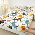 thumbnail image 3 of Castle Fairy 4-Piece King Sheet Set - Cat, 3 of 7