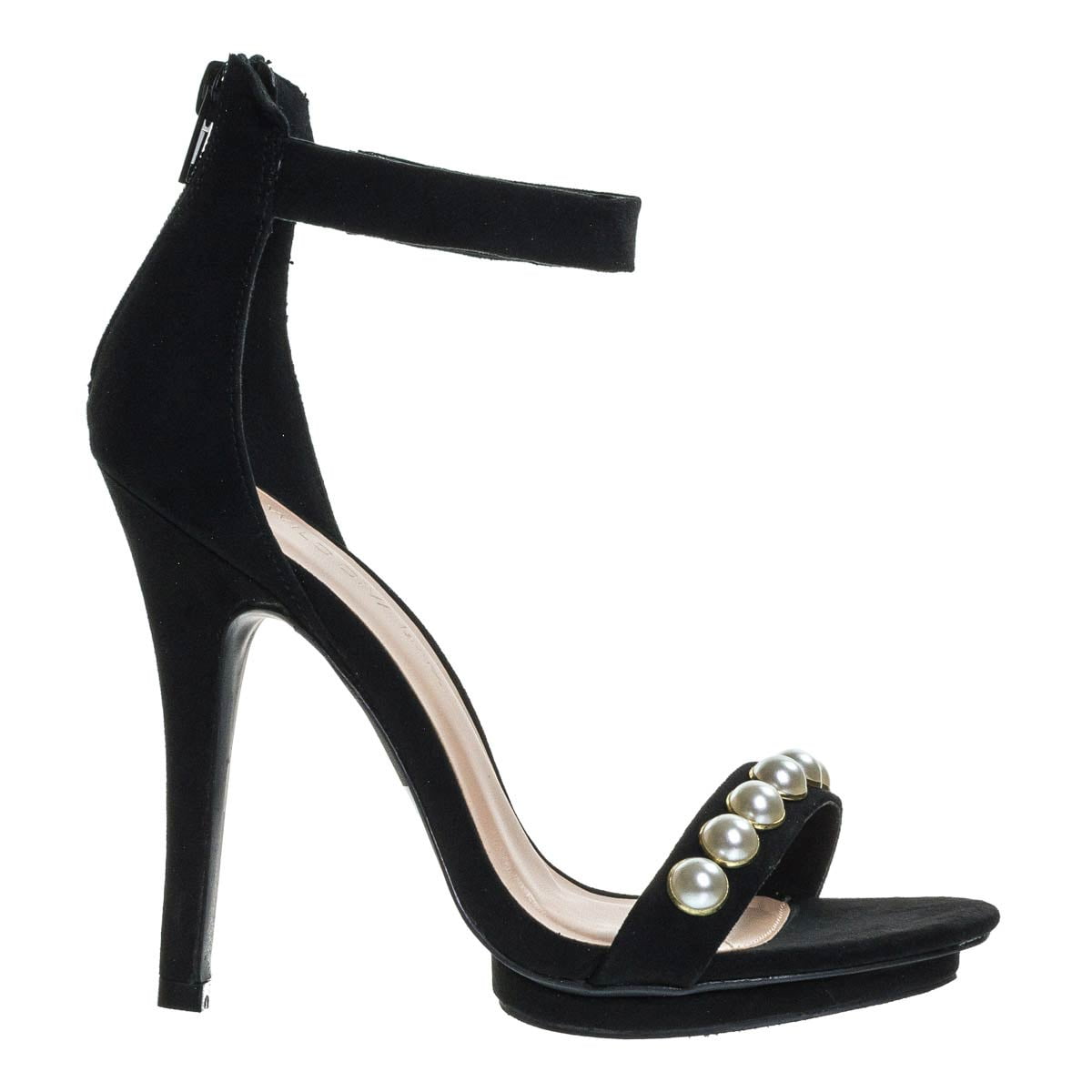 black open toe platform shoes