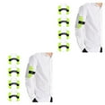 thumbnail image 2 of Wweixi 4pack/lot Sturdy And Durable Arm Badge Holders For ID Card Adjustable Wide Application PVC fluorescent green 2Set, 2 of 6