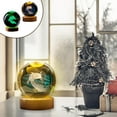 thumbnail image 1 of Luz nocturna 3D de bola de cristal con LED que cambia de color - Lámpara de respiración fantasma alimentada por USB para habitaciones infantiles, regalos de cumpleaños y decoración del hogar, 1 of 8