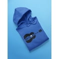 thumbnail image 3 of Guitar Moon Slogan Men Hoodie, Male Small, 3 of 4