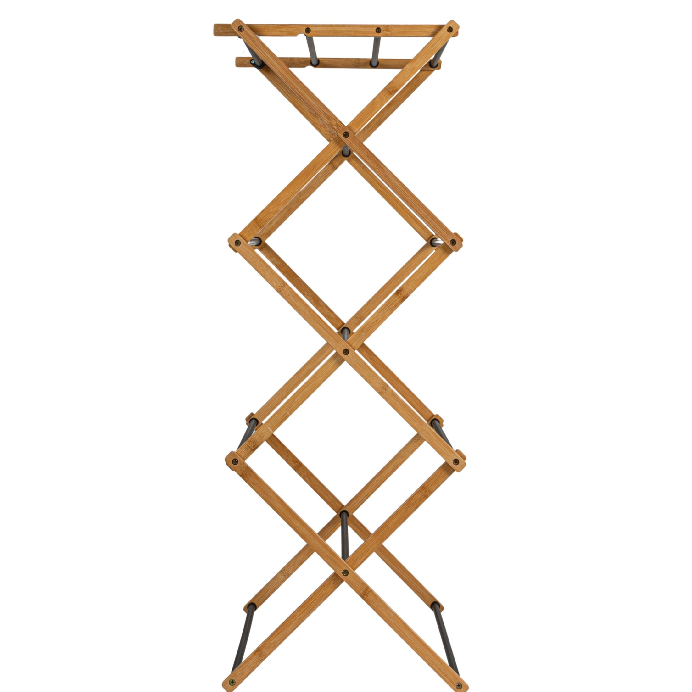 Compact Space Saving Drying Rack Bamboo Wall-Mount Drying Rack ...