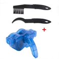 thumbnail image 1 of Bicycle Chain Cleaning Device Bicycle Chain Cleaning Tool for Quickly Cleaning All Types of Chains, with Two Brushes, Blue, 1 of 5