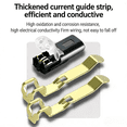 thumbnail image 4 of TFixol 30PCS D2 2-Pin 2-Way Locking Quick Connectors, Push-in Plug-in Wire-to-Wire LED Power Connectors with Pure Copper Conductors, Stripping-Free Piercing Design, 10A 300V Rated, Temp Resistant, 4 of 6