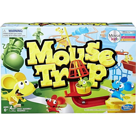 Mouse Trap Board Game for Kids Ages 6 and Up, Classic Kids Game