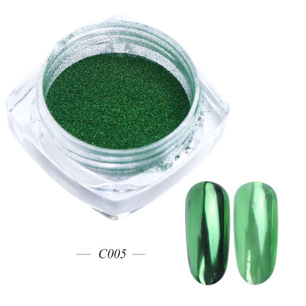 Polvo de Hada de uñas cromadas blancas, purpurina iridiscente, pigmento tipo espejo Aurora, arte holográfico para uñas, accesorios para manicura NFX01