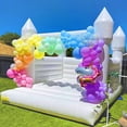 thumbnail image 3 of OFFMUST 13.5ft White Wedding Bounce House for Adults & Kids, Commercial Grade PVC Inflatable White Castle for Photography, Engagement & Baby Shower, 3 of 5