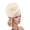 Beige, variant on Women Fascinators Hat Headband Base Design Stable Non-Slip Lightweight Mesh Flower Shape Headgear Tea Party Hat Accessories