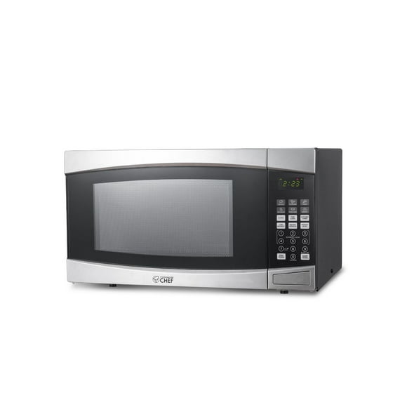 Commercial chef 1,4 pieds cubes micro - ondes 10 niveaux de puissance micro - ondes compact avec bouton - poussoir micro - ondes 1100 Watts avec panneau de commande numérique