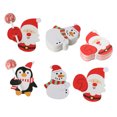 thumbnail image 3 of Cateissary 50 unids/lote de tarjetas de piruleta de papel de Papá Noel, invitaciones DIY, piruleta, paquete de regalo, decoración, regalos de Navidad, Kits de decoración para fiestas Pingüino Cateissary HA001849-02, 3 of 6