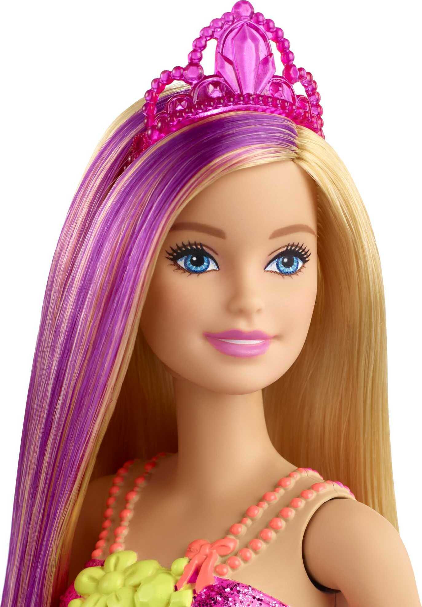 Barbie Dreamtopia Royal Doll with Blonde Hair with Purple Streak & Accessories - image 3 of 6
