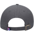 thumbnail image 4 of Men's '47 Charcoal Kansas Jayhawks Clean Up Adjustable Hat, 4 of 4