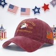 thumbnail image 2 of UngA America 250th Anniversary Hat 1776-2026 Patriotic Eagles Hat Embroidered US with Flag Baseball Cap for Men Women,One Size, 2 of 9