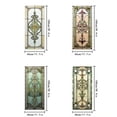 thumbnail image 7 of European Style Stained Glass Window Film, Decorative Privacy Window Film, Static Cling Removable Glass Cover Sun Blocking Anti UV for Home Bathroom Living Room 17.7x 39.4 Inches, 7 of 7