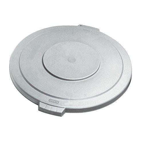 Gray Carlisle 34103323 Flat Lid for Round Bronco Waste Container 269-603 