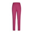 thumbnail image 3 of Admvng Leggings for Women Solid Casual Leggings Side Button Yoga Pants and Pants, Size S-2XL, 3 of 5