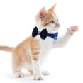 thumbnail image 6 of Adjustable Polyester Dog Collar with Bow Tie Handmade Cute Fashion for Large Medium Small Dogs, 6 of 7