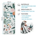 thumbnail image 2 of Pioneer Flower Floral Print Pattern Hot Yoga Mat Towel Non Slip for Hot Yoga - Quick-Drying Yoga Mat Cover with 4 Corner Pockets with Travel Bag - Hot Yoga Towel Non Slip 70"x26", 2 of 6