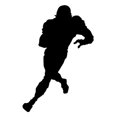 thumbnail image 2 of American Football Silhouette Wall Decal by Wallmonkeys Peel and Stick Graphic (12 in H x 8 in W) WM214080, 2 of 4