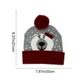 thumbnail image 3 of Lighted Knit Cap for Christmas, Acrylic Wool Hat with Pom Pom and LED Lights, Festive Gift Idea for Holiday Season(Y), 3 of 6