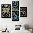 thumbnail image 4 of Pintura en lienzo de arte Retro, cuadro de insecto, murciélago, pavo real, pájaro, miel, abeja, polilla, camaleón, Possum, Rana, póster, imagen para habitación de niños, decoración de pared del hogar, 4 of 4