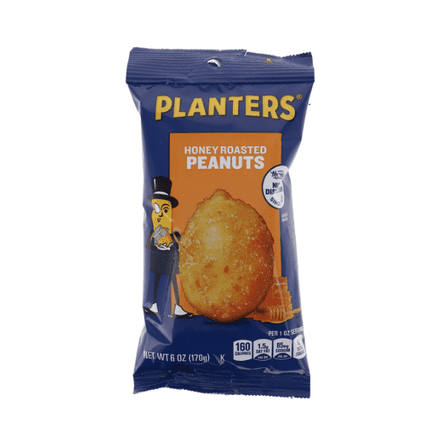 Planters Peanuts Honey Roasted, 6-Ounce (Pack of 12)