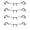 Gun Metal, variant on 4 PK Men's Blue Light Blocking Reading Glasses - Rectangular Metal Half-Frame - Spring Hinge Readers