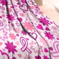thumbnail image 3 of Pink Breast Cancer Blanket,Comfortable Soft Flannel Throw Blanket,All Season,Warm Lightweight Blankets for Sofa Bed Couch Living Room Chair,30"x40", 3 of 4