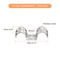 thumbnail image 2 of Uxcell 40Pack 5/8 Inch Stainless Steel Double Line Clamps One Hole Rigid Pipe Strap, 2 of 5