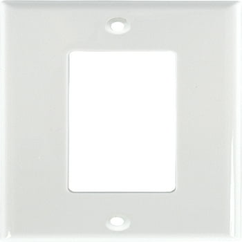 Hyper Tough Oversized Wall Plate, Single Rocker, White Nylon  53131