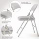 thumbnail image 5 of 2-pack beige folding sillas con padded cushion y back - foldable para outside, metal frame can hold up to 350 lbs, suitable para home, oficina, indoor y outdoor events, 5 of 8