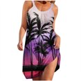 thumbnail image 3 of Babysbule Summer Dresses for Women Summer Printed Sleeveless Scoop Neck Sexy Sundress Casual Flowy Swing Beach Dresses, 3 of 5