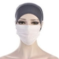 thumbnail image 4 of JFGHDG Hats for Women,Beanies Hats Men,Skull Cap,Running Hat Men,Scrub Cap,Hijab Undercap With Ear Hole Underscarf Inner Cap Hijabs Bonnet Caps Turban Under Cap Gray One Size, 4 of 4