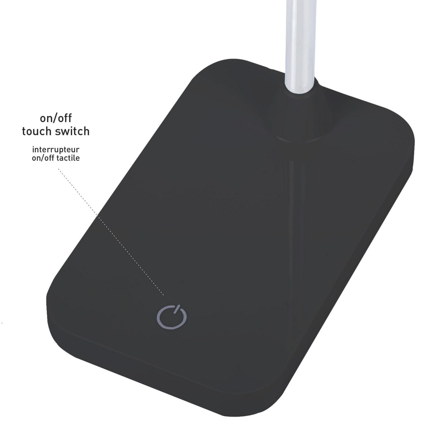 Globe Electric LED Integrated Metal Desk Lamp, Chrome Gooseneck, 5 Watts, 260 Lumens