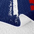 thumbnail image 5 of Erosebridal Cute Baseball Boys Girls Quilt King, Blue Cartoon Theme King Coverlet Set, 3 Pieces, 5 of 7