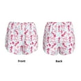 thumbnail image 5 of Picia Seahorse and Starfish Pattern Women's 2 in 1 Athletic Running Shorts High Waisted Workout Casual Gym Sweat Shorts with Comfy Liner Zipper Pockets-XX-Large, 5 of 9