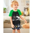 thumbnail image 3 of Fiodrimy Boys Pajamas Toddler Boys Summer Pajamas Dinosaur 2 Piece Short Sleeves Boy Pjs Kids Sleepwear Size 3-8 Years, 3 of 7