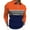 Orange-I, variant on Utoimkio Men's Long Sleeve Shirts Quarter-Zip Casual Slim Fit Mock Neck Basic Designed Cotton Shirts