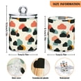 thumbnail image 5 of Yayeee 2 Pack Qtip Holder Bathroom Cotton Swab Canister with Lid Clear Dispenser Set, Simple Clouds, 5 of 6
