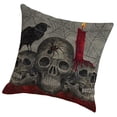 thumbnail image 3 of Toystoory Funda de almohada decorativa, decoración de Halloween, funda de almohada acogedora con patrón de calabaza, funda de cojín cuadrada para sofá, Decoración del hogar uno SXYM42 Toystoory HA060851-01B, 3 of 6