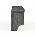 thumbnail image 5 of Alaterre Pomona 48" Metal and Reclaimed Wood Wall Coat Hook with Bench, Slate Gray, 5 of 10