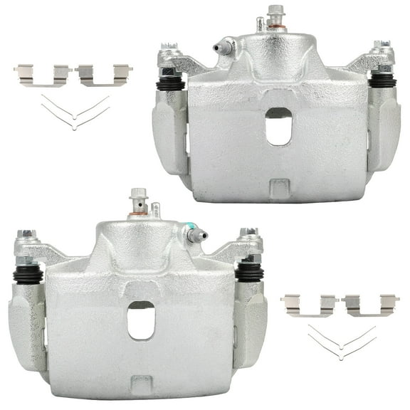 2PCS Front Driver & Passenger Side Disc Brake Calipers (w/Bracket) 1 Piston 2002-2004 for H-onda CR-V 2.4L 2003-2011 for H-onda Element 2.4L