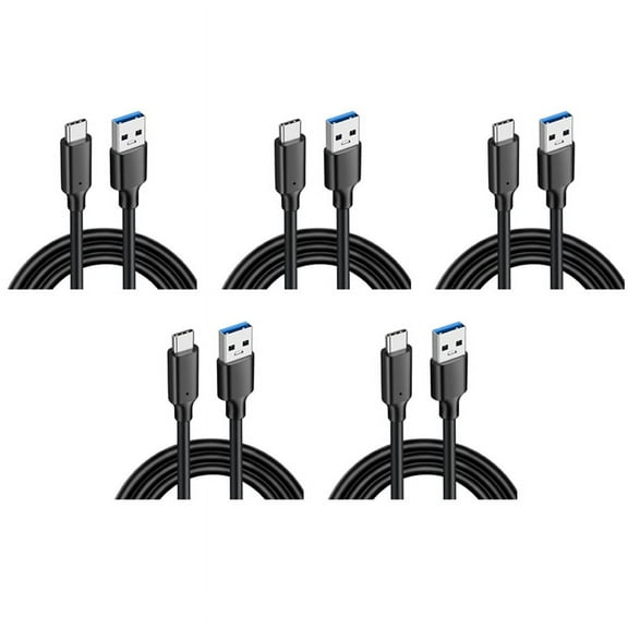 5X USB3.2 10Gbps Type C Cable USB A to Type-C 3.2 Data Transfer USB C SSD Cable PD 60W 3A Quick Charge 3.0,1M