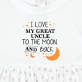 thumbnail image 4 of Inktastic I Love My Great Uncle to the Moon and Back Girls Baby Dress, 4 of 5