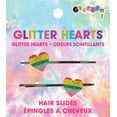 thumbnail image 1 of iscream Rainbow Glitter Hearts - Juego de 2 pasadores para el pelo adornados, 1 of 3
