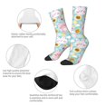 thumbnail image 3 of Balery Love You Rabbit Pattern Crew Socks Unisex– Soft & Breathable Socks for Men & Women, One-Size Fits Most (US 5-11), Comfortable & Durable for Daily Wear, 3 of 6