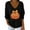 Black, variant on T Shirts for women Sequin Pumpkin Print Casual Striped Fabric Long Sleeve Halloween Shirt Going Out Tops Black
